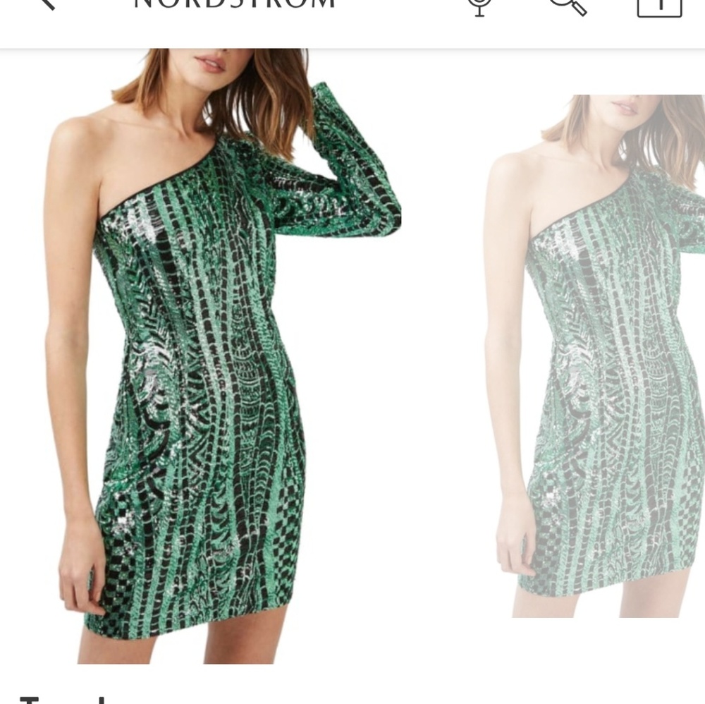 Top shop sequins dress in green. - Perfect for NYE